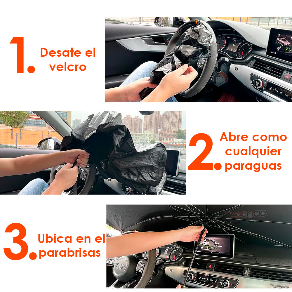 MORESHADE PARASOL PLEGABLE ANTI RAYOS UV PARA AUTOMOVIL