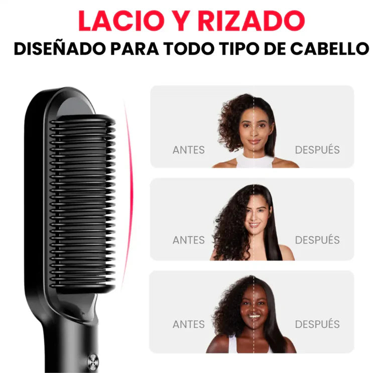 Cepillo Alisador 2 en 1 | Resultados hermosos en cualquier lugar