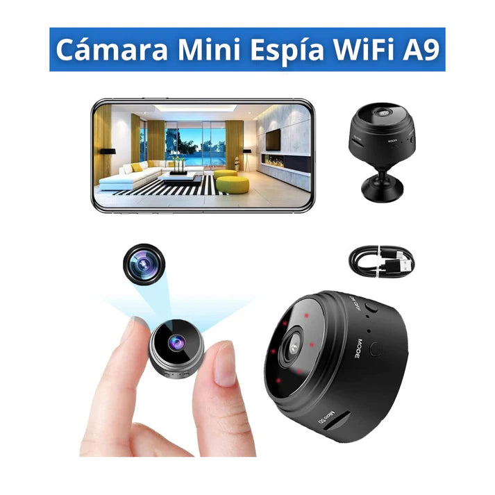 Mini Cámara de Seguridad Full HD 4K UltraVision™ | Con Micfrofono Incluido.
